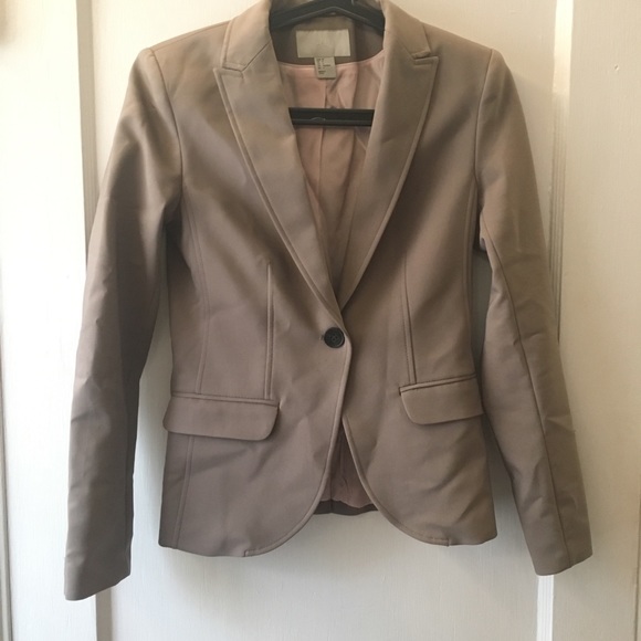 H&M Taupe Blazer Like New 4 - Picture 1 of 2